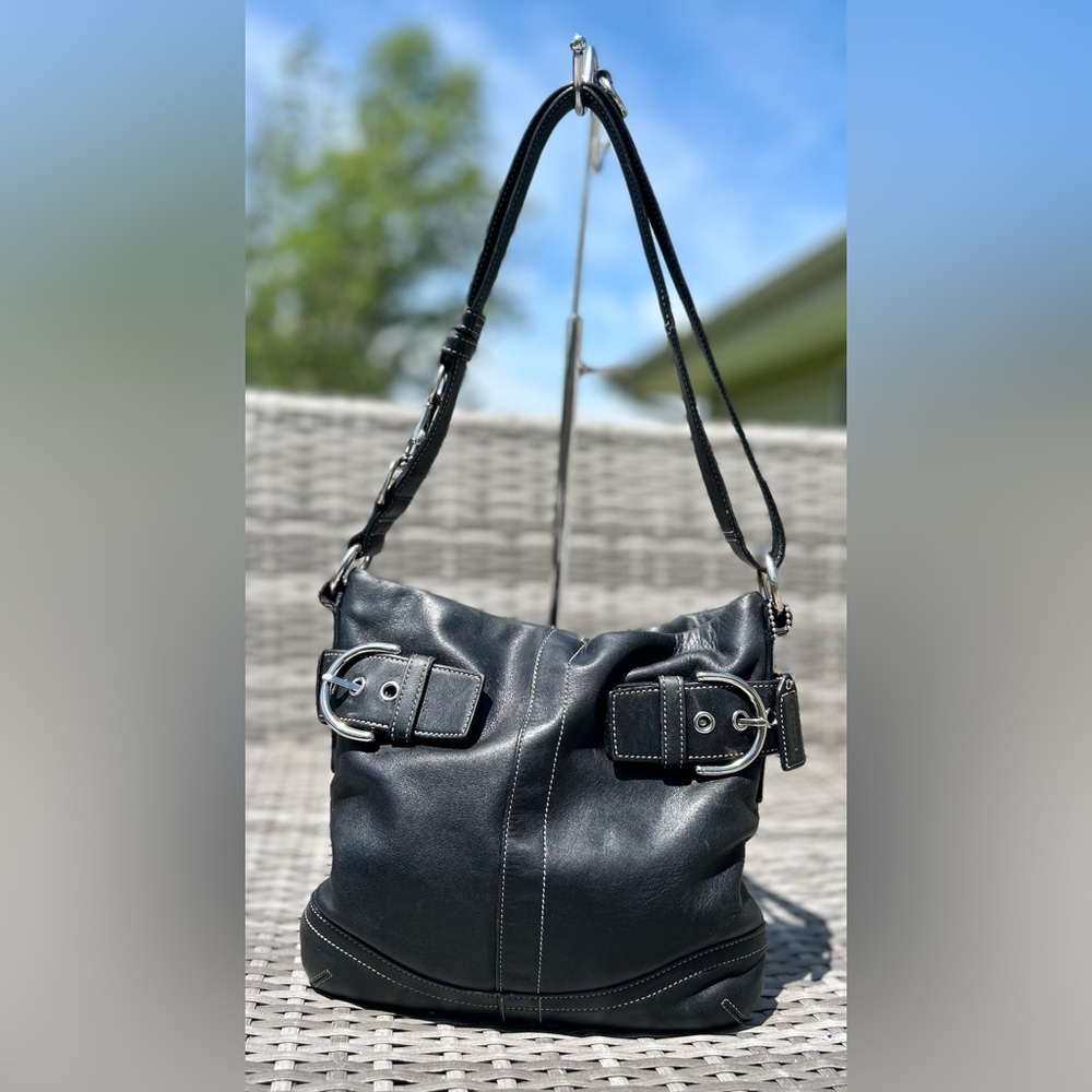 2005 Tru Vtg Coach Leather Soho Slim Duffle Crossbody REHABBED (See Photos)